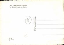 CPM Saint Malo La Grand Porte Et Les Bassins Bateaux 