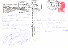 MODERN CARD Holy Malo walls the castle Escaped towards Dinard Turn solidor