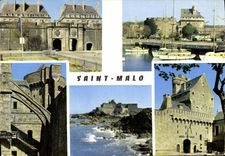 MODERN CARD Saint Malo ISCED Corsair Carries St Vincent Castle Turn of Quic in Groigne Fort national Donjon