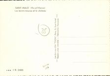 CPM Saint Malo Les Terres Neuvas et le Chateau Bateaux