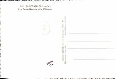 CPM St Malo Les Terre Neuvas et la Chateau Bateaux 