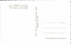 MODERN CARD St Malo High tide On the Furrow