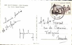 MODERN CARD St Malo ISCED Corsair the Gate Holy Vincent