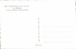 MODERN CARD St Malo ISCED Corsair the castle and new constructions