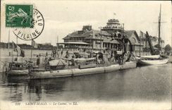 CPA St Malo Le Casino Bateaux 