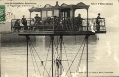 CPA St Malo a saint Servan Le pont roulant a maree haute 