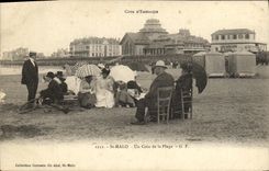 VINTAGE POSTCARD Holy Malo a Corner of the Beach