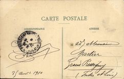 VINTAGE POSTCARD Holy Malo Panorama of the Casino Seen from of the walls Train