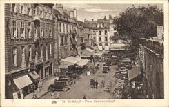 VINTAGE POSTCARD Saint Malo Places Chateaubriant