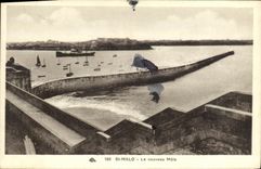VINTAGE POSTCARD St Malo New the Mole