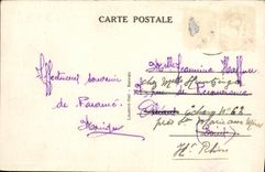 VINTAGE POSTCARD Holy Malo the Steamer Leaving For Southampton Boat