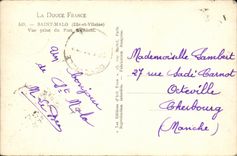 MODERN CARD St Malo Seen from of the strong national