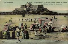CPA St Malo Le Fort National et plage du chateau 