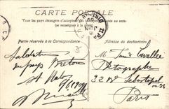 CPA St Malo Les Rochers et la Fort National carte toilee 