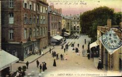 VINTAGE POSTCARD Holy Malo the Place Chateaubriant