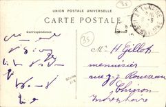 VINTAGE POSTCARD Holy Malo Left the Port the Pirate Boat