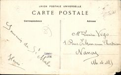 VINTAGE POSTCARD Holy Malo Walls and the Gate of Dinan Boat