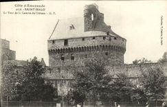 VINTAGE POSTCARD Holy Malo the tower of the barracks of the castle