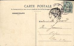 VINTAGE POSTCARD Holy Malo the Mole of Black the Boats