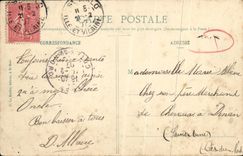 VINTAGE POSTCARD Holy Malo walls and quays with far St SErvan Baetau