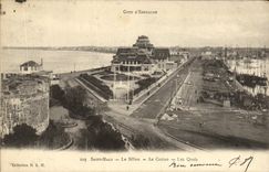 CPA Saint Malo Le Sillon Le Casino Les quais Bateaux