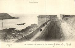 VINTAGE POSTCARD Holy Malo Walls the Bidouane Tower