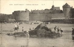 VINTAGE POSTCARD Saint Malo Castle Dimensions Northern