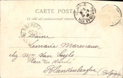 VINTAGE POSTCARD Holy Malo Walls Details of waves