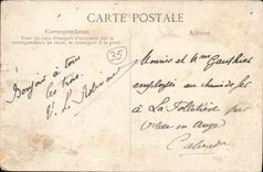 POSTAL Malo santo de la VENDIMIA visto en L antes de puerto