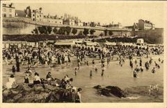 VINTAGE POSTCARD St Malo Beach of Good Help