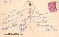 CPA St Malo Tombeau de Chateaubriand