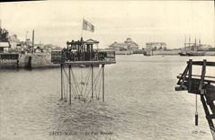 VINTAGE POSTCARD Holy Malo the overhead travelling crane