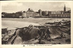 CPA Saint Malo Vue Prise du fort National