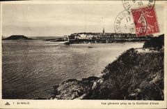 CPA Saint Malo Vue Generale Prise de la corniche d Aleth