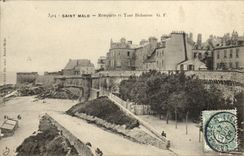VINTAGE POSTCARD Holy Malo Walls and Bidouane turn