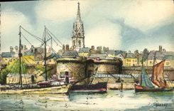 VINTAGE POSTCARD Rennes