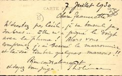 VINTAGE POSTCARD councils of large father at Zchauche Holy Lobster Malo Cook