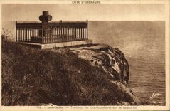 CPA Saint Malo Tombeau de Chateaubriand Sur le Grand Be