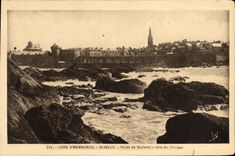 CPA Saint Malo Etude de rochers Cote du chateau 