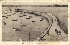 CPA Saint Malo La Mole Des Noires