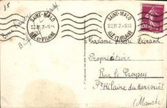 VINTAGE POSTCARD Holy Malo the Mole Of the Black ones