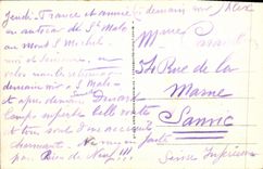 VINTAGE POSTCARD Holy Malo Basins and the Boats City