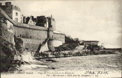 VINTAGE POSTCARD Holy Malo Beach of good Help and Walls