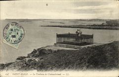 CPA Saint Malo Le Tombeau de Chateaubriand