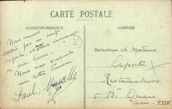 VINTAGE POSTCARD Saint Malo the Furrow has high Mer L Hotel Jacques Cartier Train