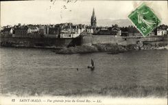 CPA Saint Malo Vue generale prise du Grand Bey