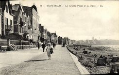 CPA Saint Malo La Grande Plage et la Digue