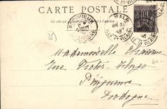 VINTAGE POSTCARD Holy Malo Customs and the Large Gate Boat