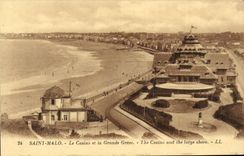 CPA Saint Malo Le Casino et la Grande Greve