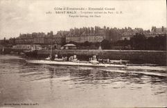CPA Saint Malo Torpilleur sortant du port Bateau 